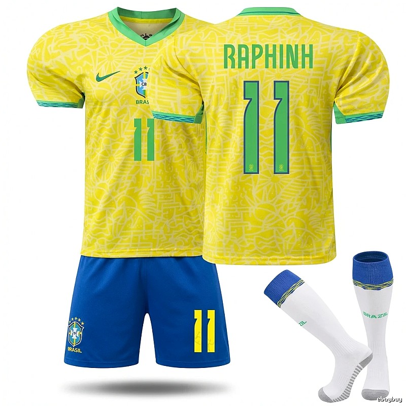 The yellow, green and blue sports suit of the Brazilian team.