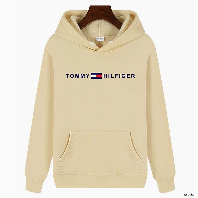Tommy Hilfiger Patterned Logo hoodie White Tommy Hilfiger with Polished Detail