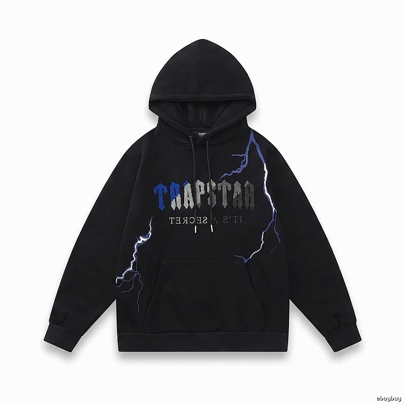 Trapstar Lightning Wind Black Hoodie