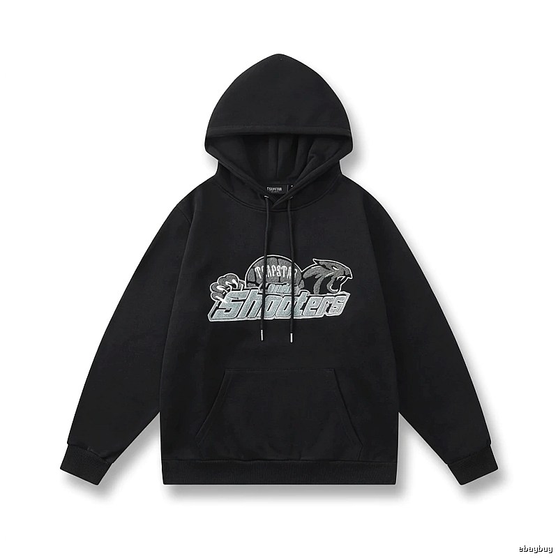 Trapstar - printed trendy and cool black hoodie