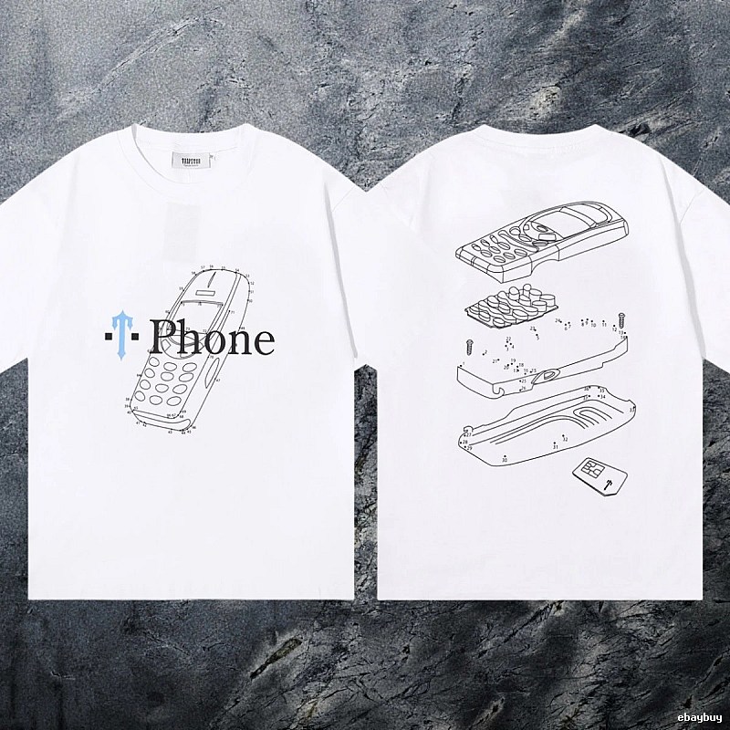 Trapstar Resort Keys graphic T-shirt Black White Key for Travel Looks