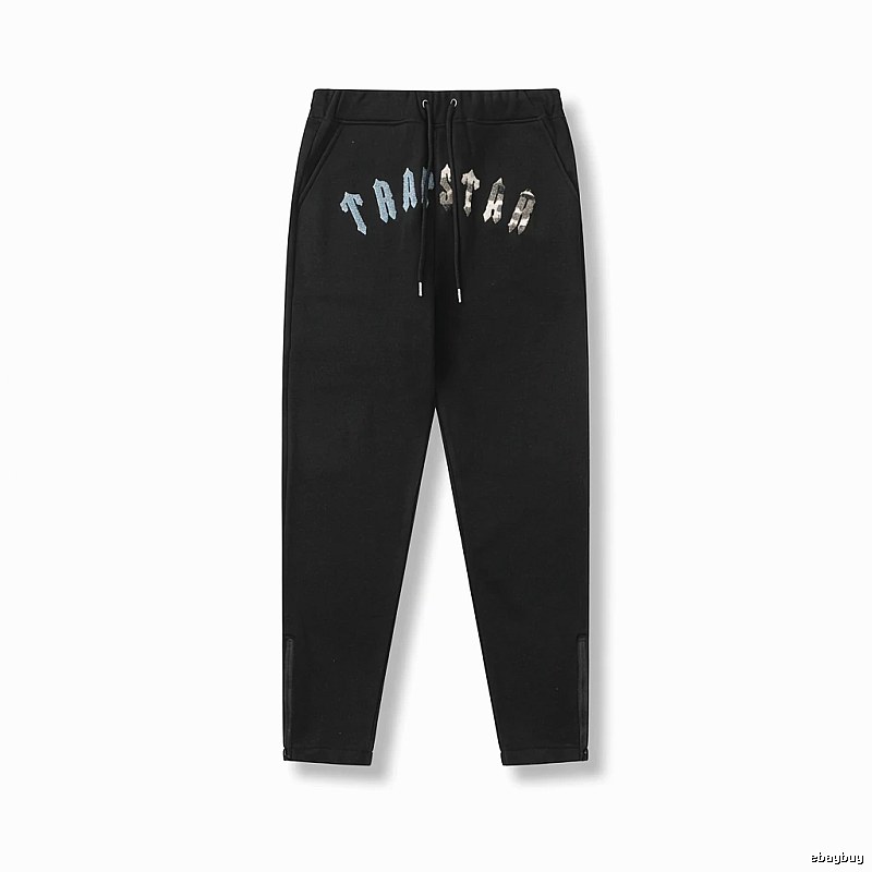 Trapstar street-style black sweatpants