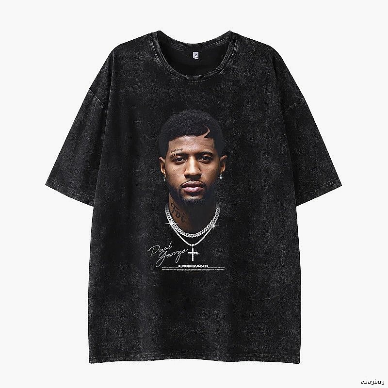 Tupac Logo Detail Portrait graphic T-shirt Black Tupac Collage with Relaxed Feel