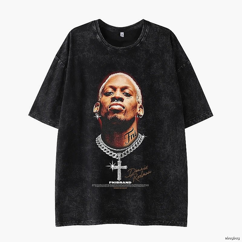 Tupac Statement Portrait graphic T-shirt Black Tupac Collage for Easy Pairing