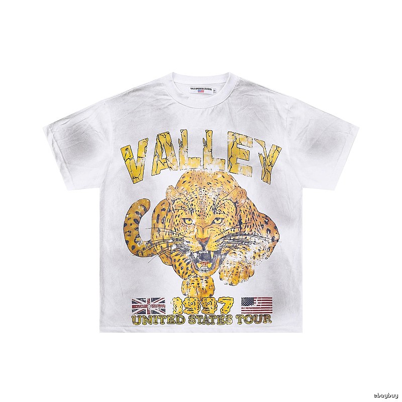 Valley American Vintage Cheetah Print White T-Shirt