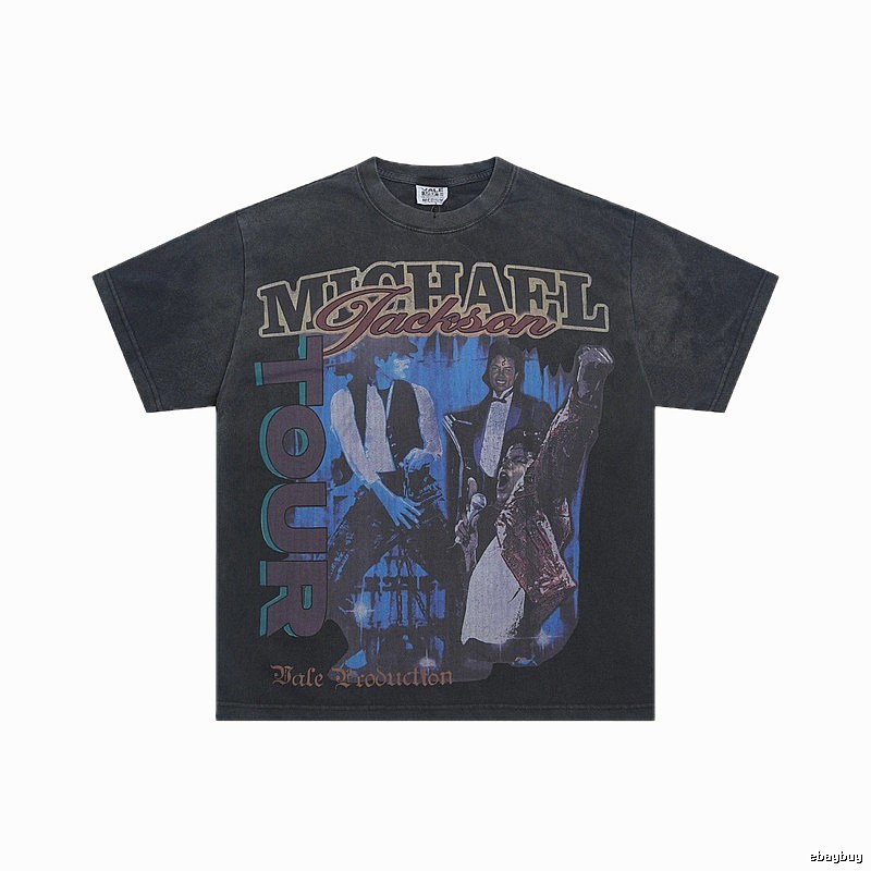 Valley Jackson Tour Vintage Style Charcoal Black T-Shirt