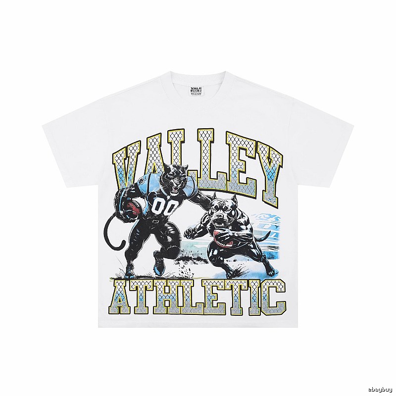 Valley Sports American Retro White Short-sleeve T-shirt