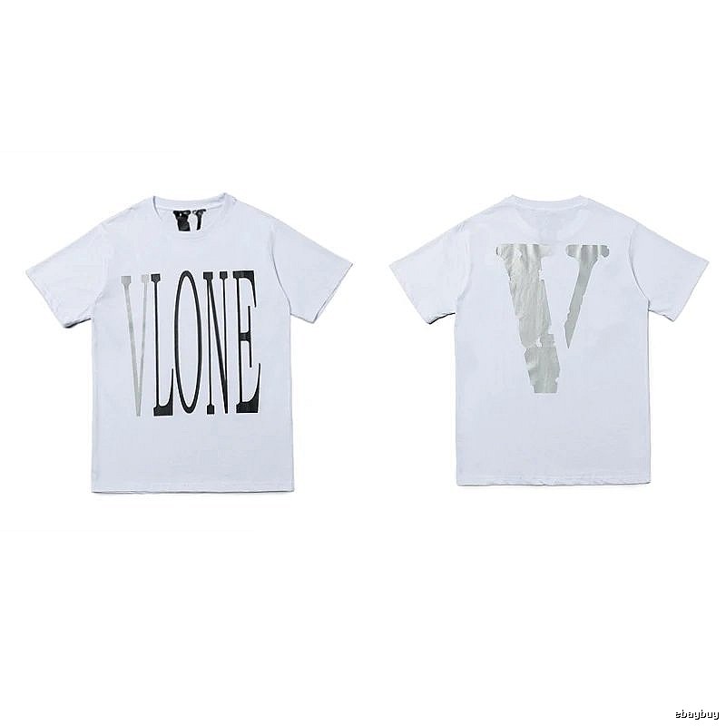 Vlone Patterned Logo T-shirt Black Purple Vlone with Signature Styling