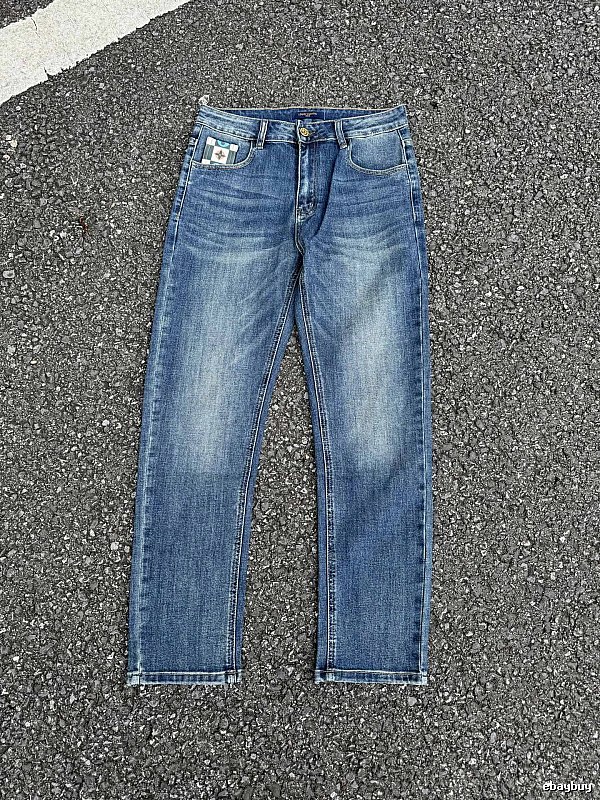 Washed Blue Modern Edit Straight Jeans