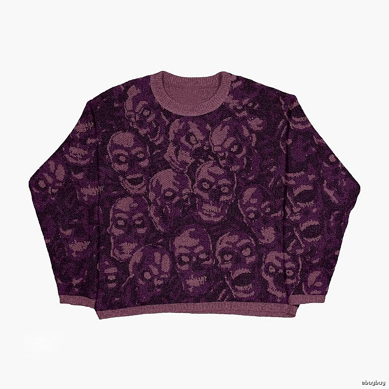 Weekend Anime graphic sweater Black Knit Top for Seasonal Looks