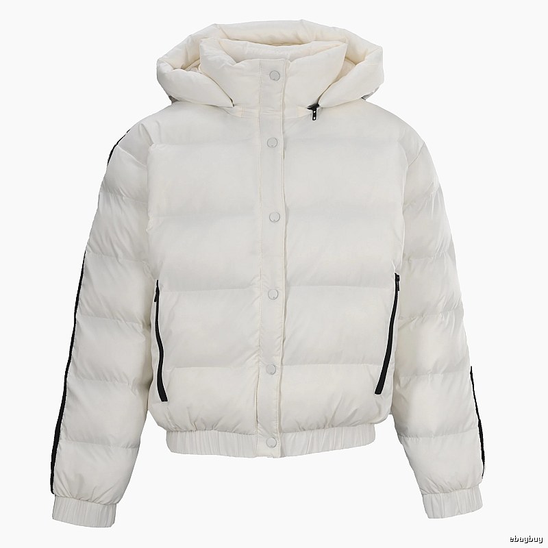 Weekend Cropped Puffer Jacket with high collar