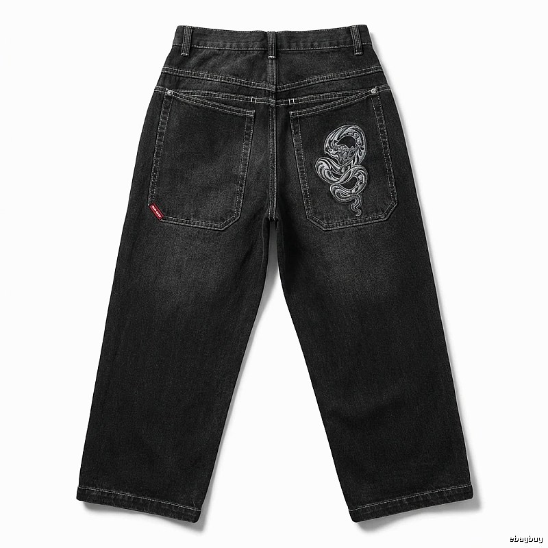 Y2K black retro jeans